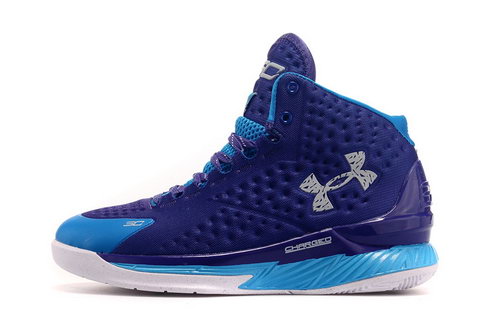 Mens Under Armour Curry One Purple Blue Grey Inexpensive